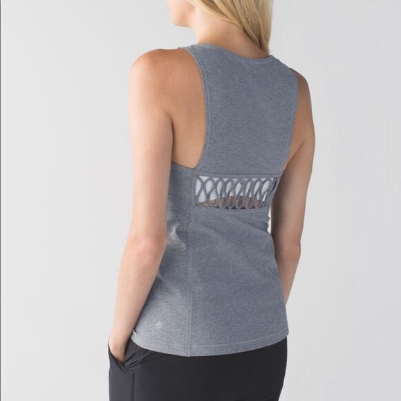 Lululemon Sweaty Or Not Tank Top Gray - Picture 2 of 9